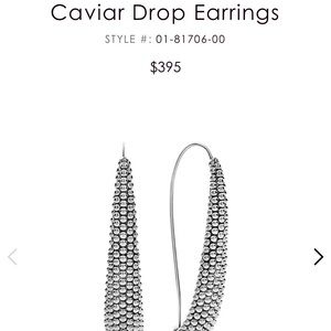 caviar drop earings